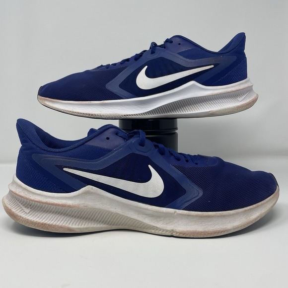 Nike Downshifter 10 US Size 13 Mens Shoe Blue White Sneaker CI9981-401 - Picture 1 of 7